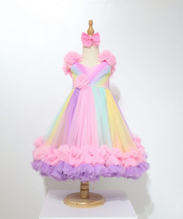 Pastel Dream Rainbow Gown