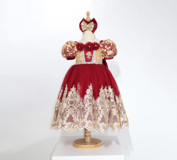 Regal Marquise Lace Gown