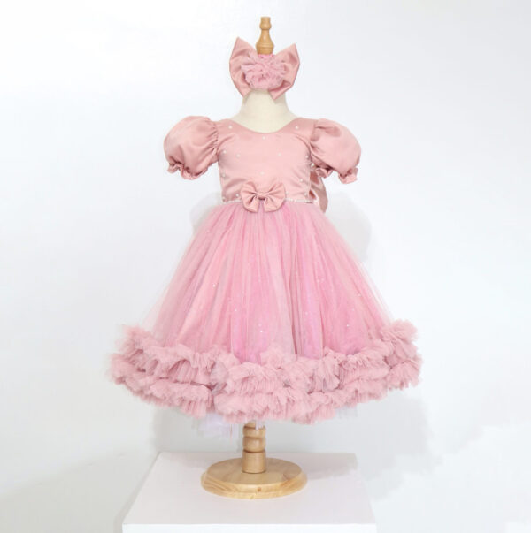 Rosy Bloom Princess Gown