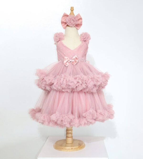 Rosy Petal Princess Dress