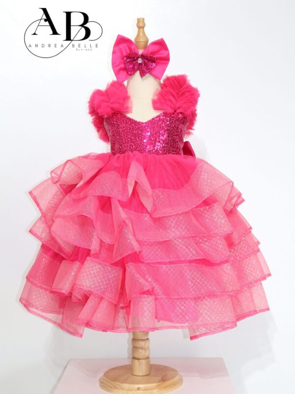 Radiant Pink Royale Gown