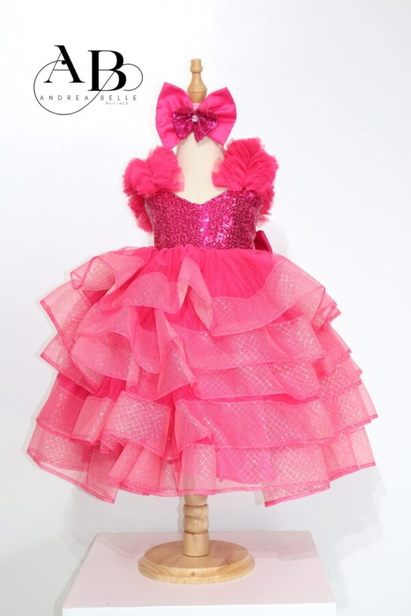 Radiant Pink Royale Gown